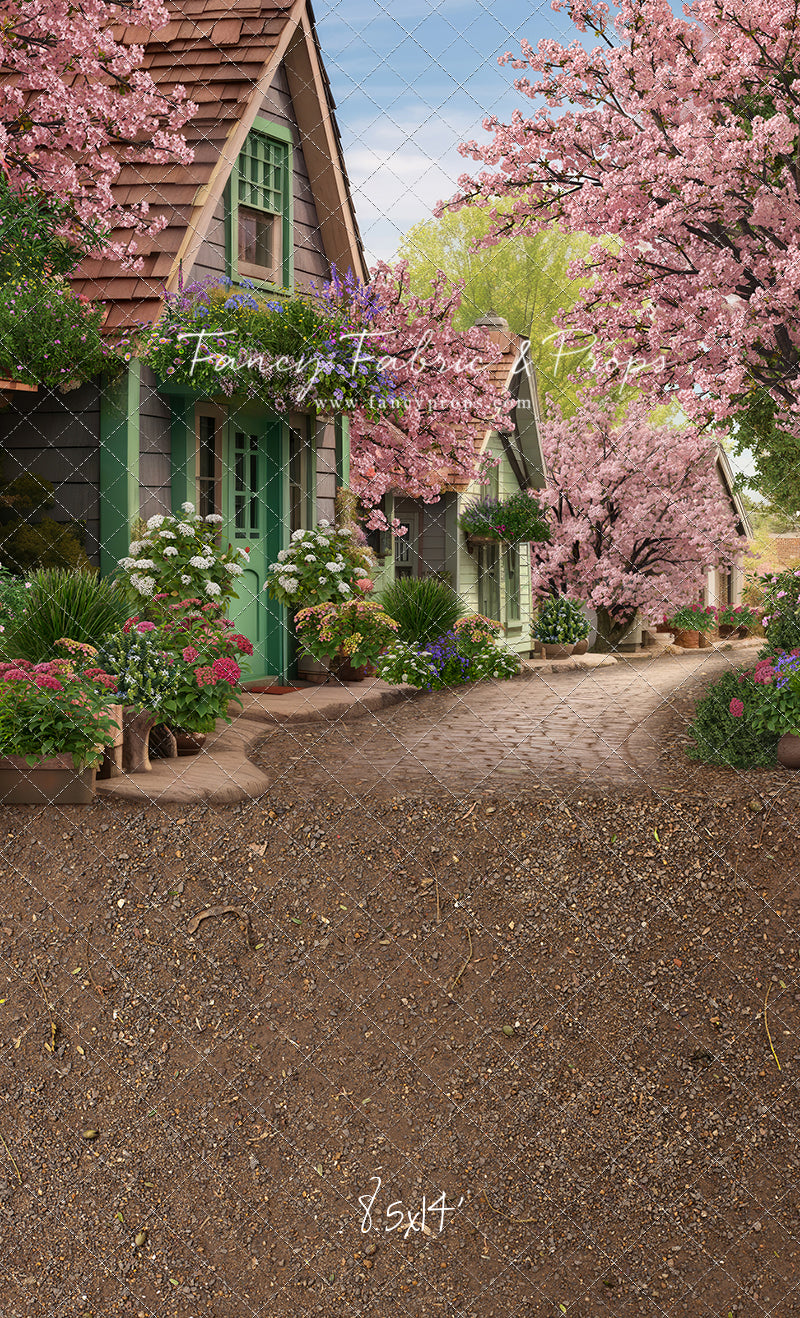 Blossoming Spring Country Road - With Sweep Option