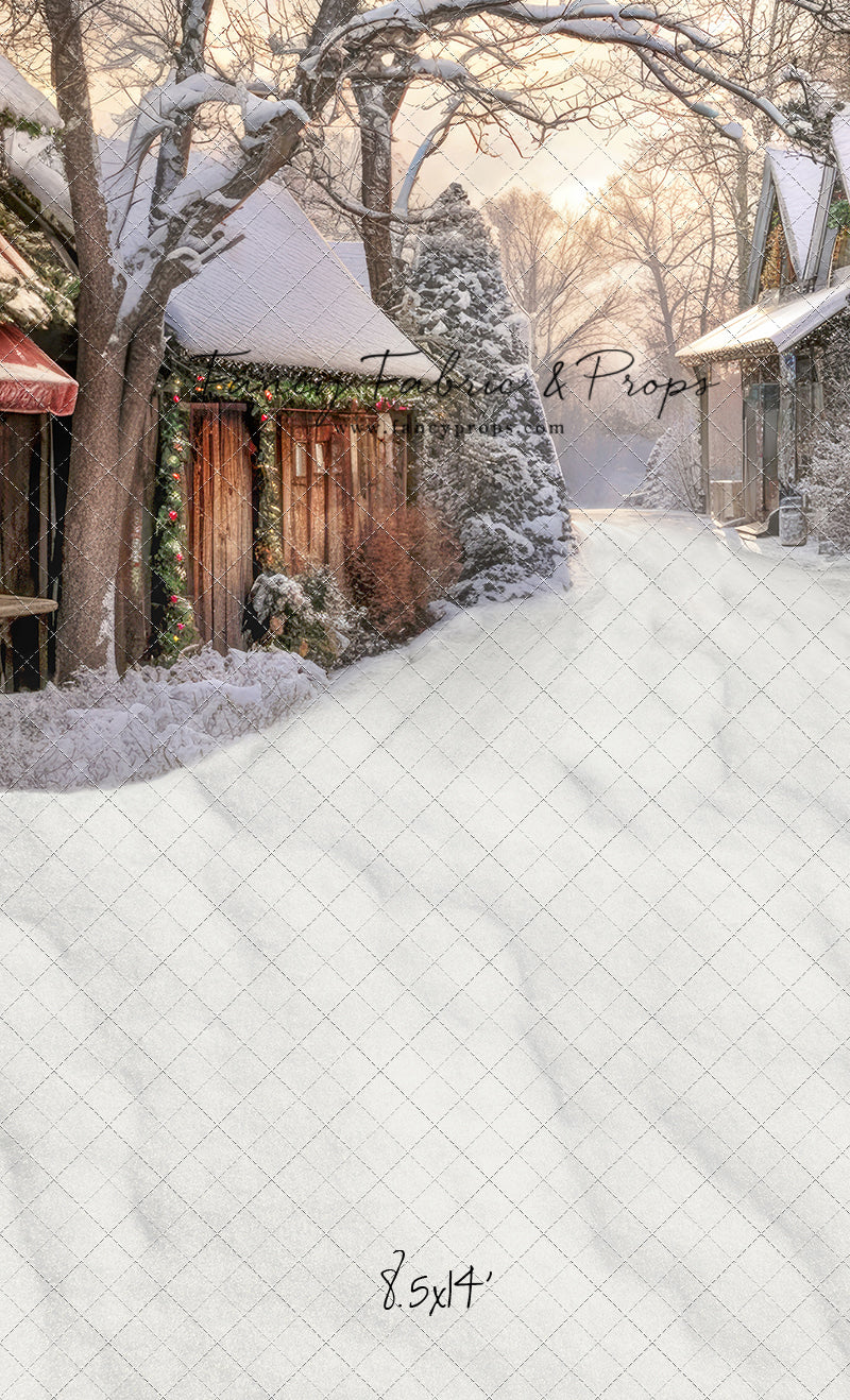 Country Christmas Store Street - with Sweep Option