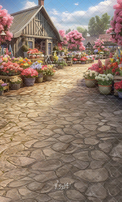 Country Flower Market Path - With Sweep Option