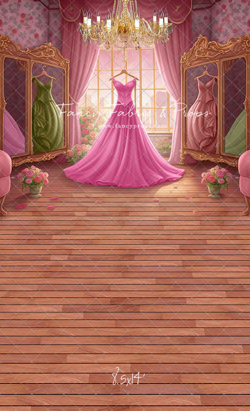 Dress Like A Princess - Pink Dress/Pink Curtains - With Sweep Option