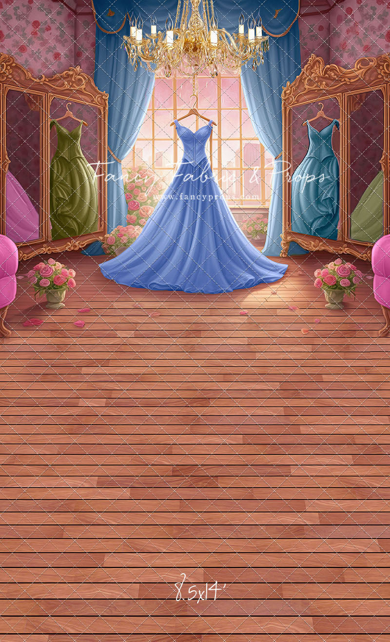 Dress Like A Princess - Dark Blue Dress - With Sweep Option