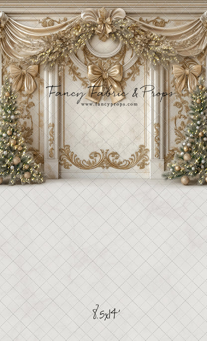 Fancy Gold Bow Wall - with Sweep Option