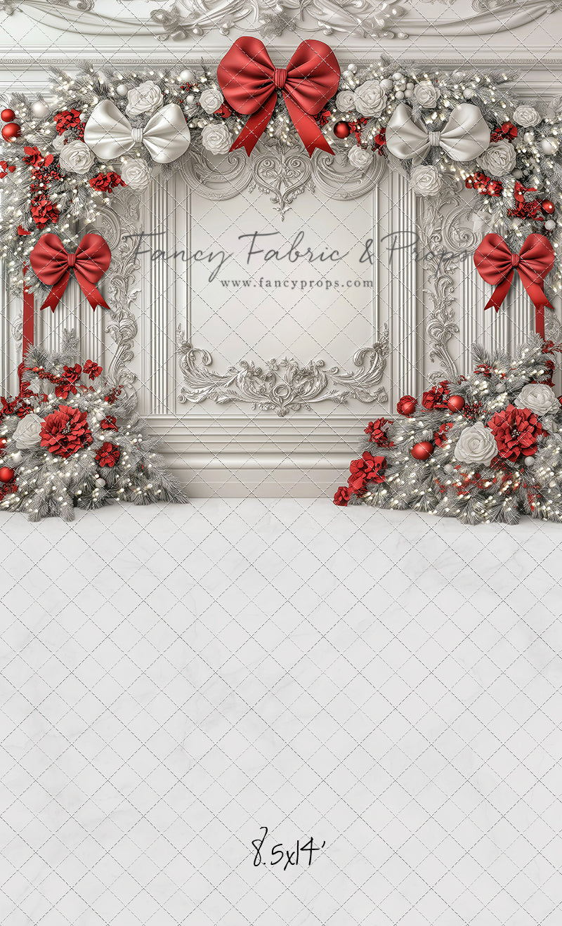 Fancy Red & White Wall - with Sweep Option