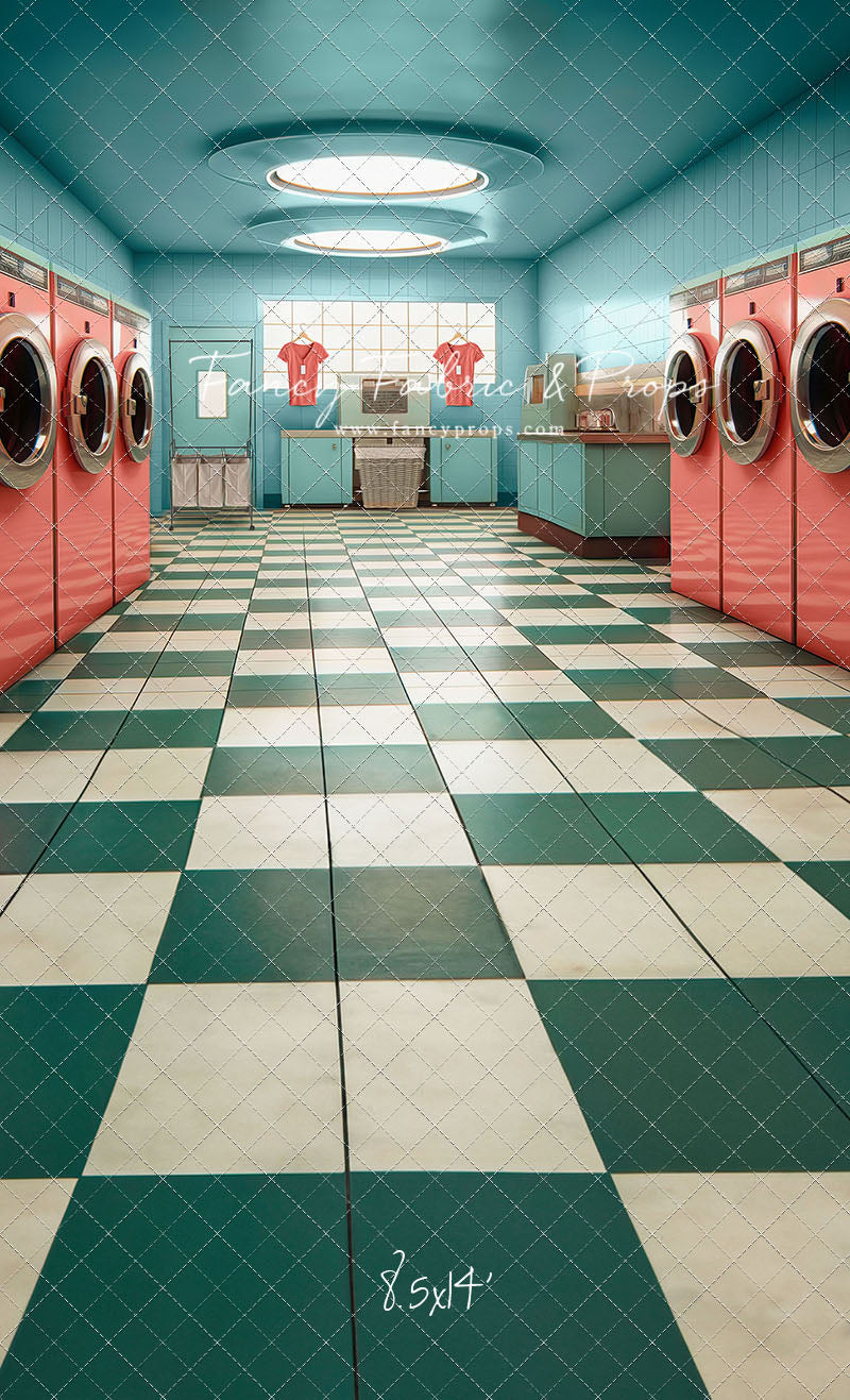 Laundry Day - Blue With Double Washers- With Sweep Option