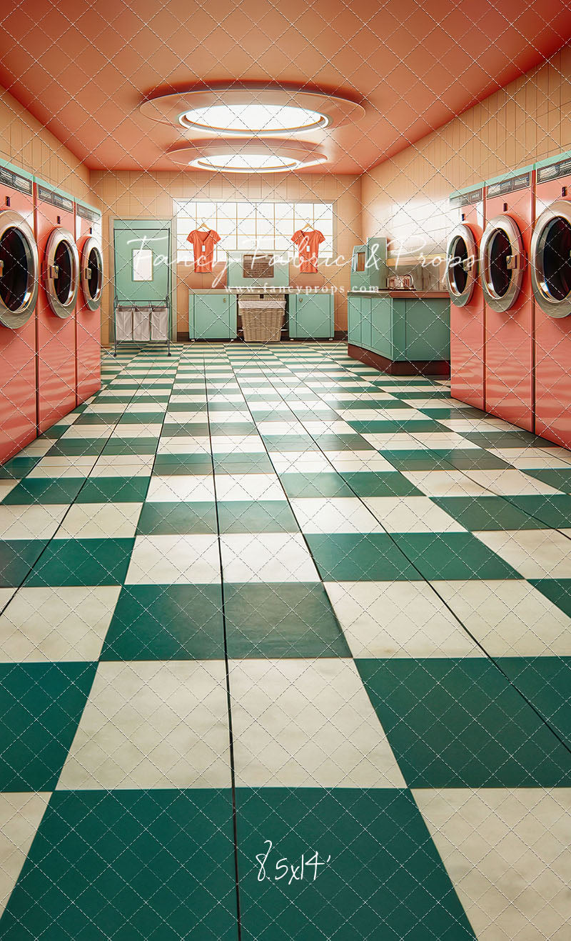 Laundry Day - Coral With Double Washers- With Sweep Option