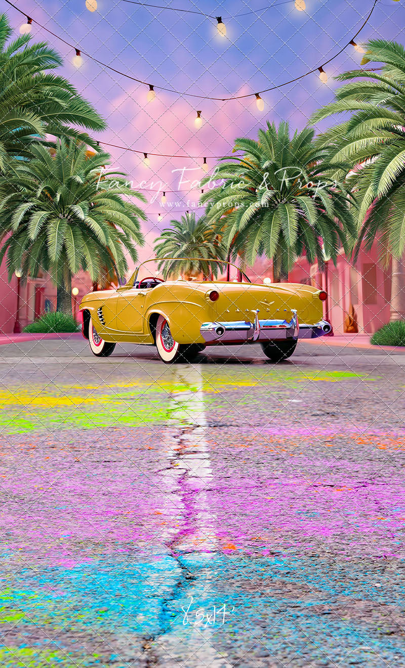 Malibu Shopping Center - Yellow Car - With Sweep Option