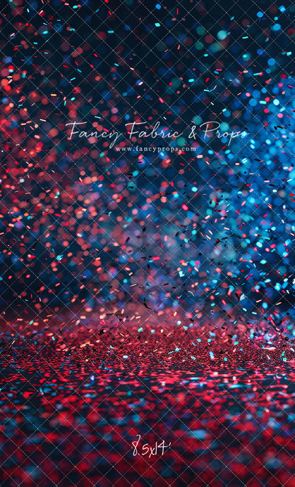 Red & Blue Stage Confetti - Sweep Sizes Only