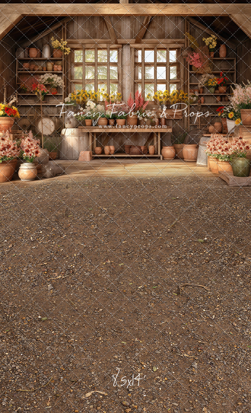 Rustic Greenhouse Blooms - With Sweep Option