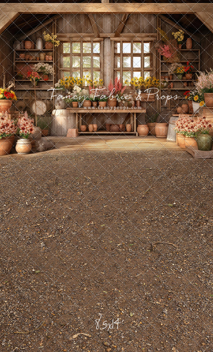 Rustic Greenhouse Blooms - With Sweep Option