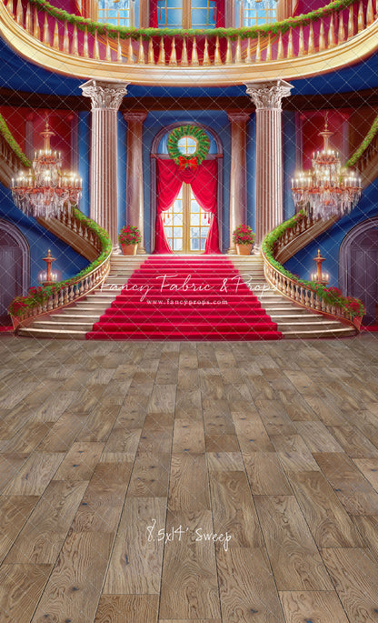 Belle's Royal Staircase -Wood Floor - With Sweep Option