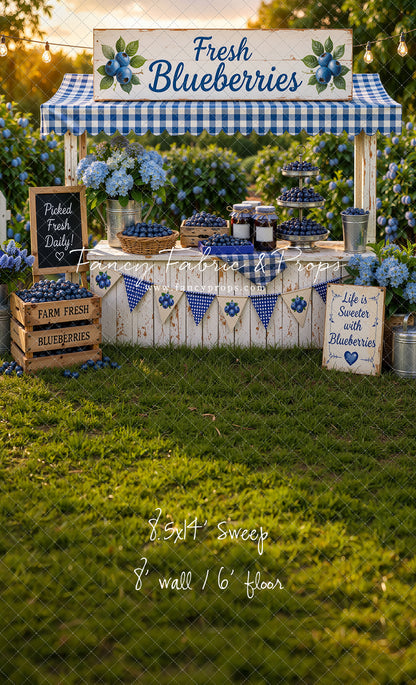 Blueberry Patch Market - With Sweep Option