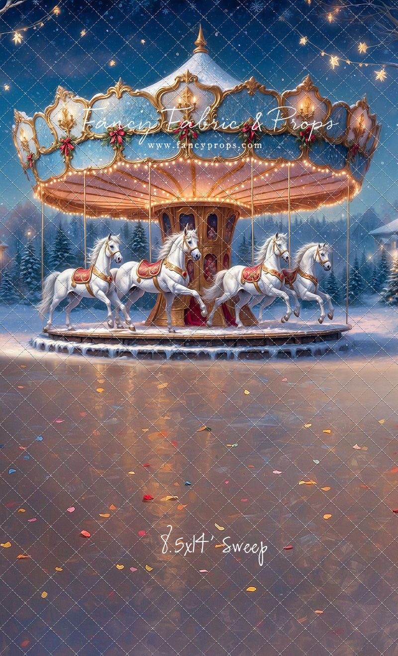 Enchanted Holiday Carousel - With Sweep Option