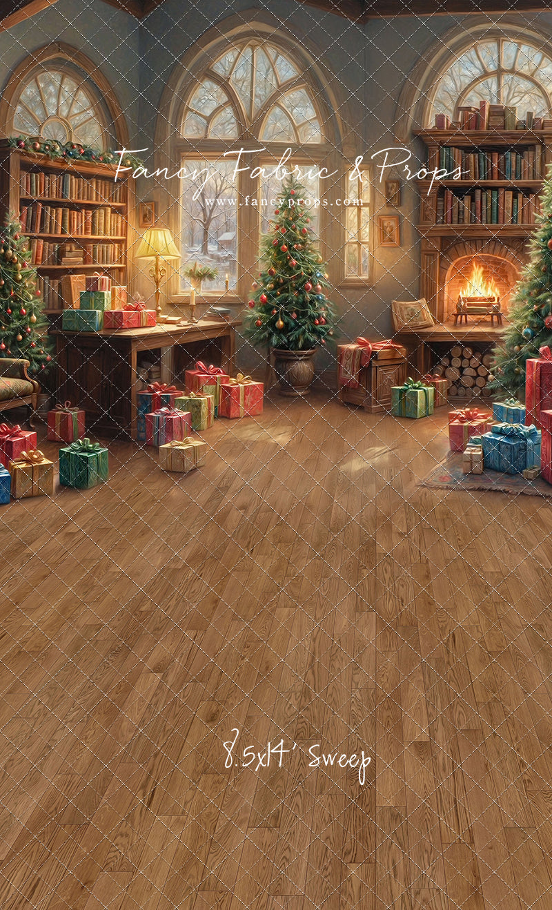 Festive Fireside Study - with Sweep Option