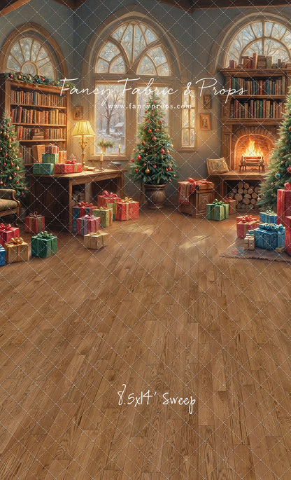 Festive Fireside Study - with Sweep Option