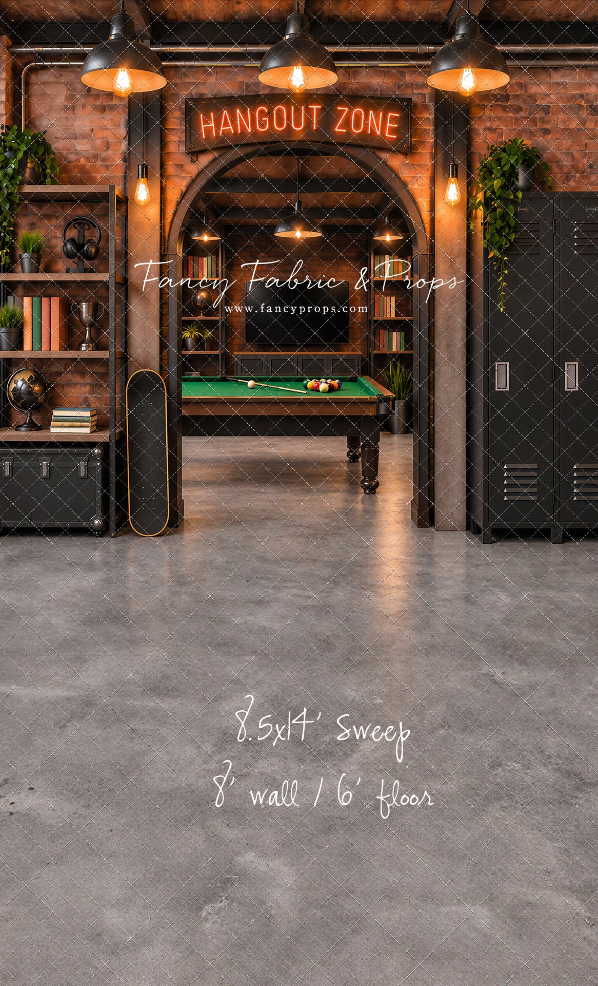 Industrial Loft Hangout Zone - With Sweep Option