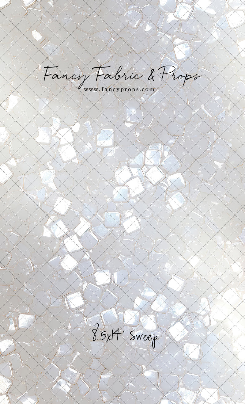 Iridescent White Sparkle