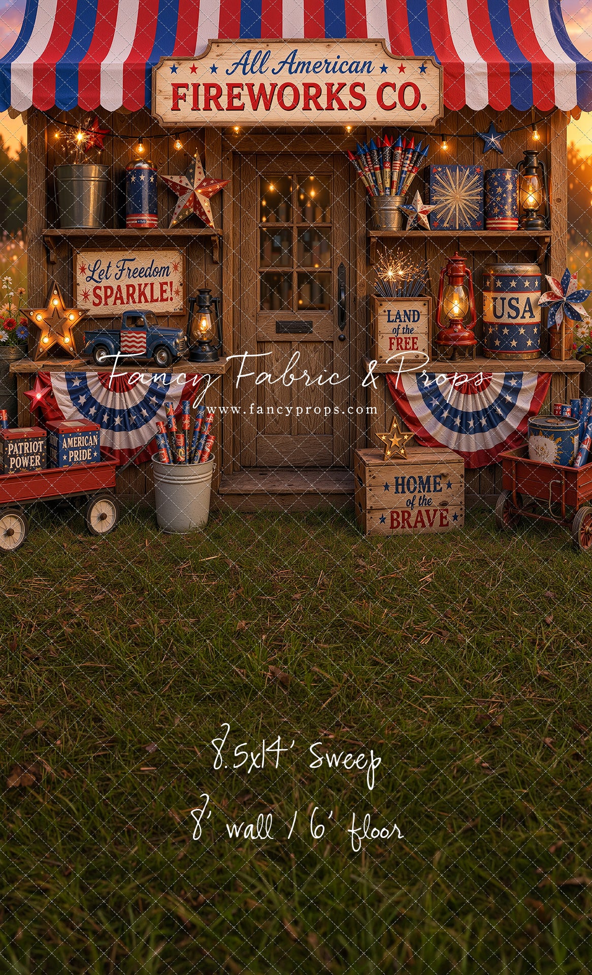 Liberty Sparks Fireworks Stand - With Sweep Option