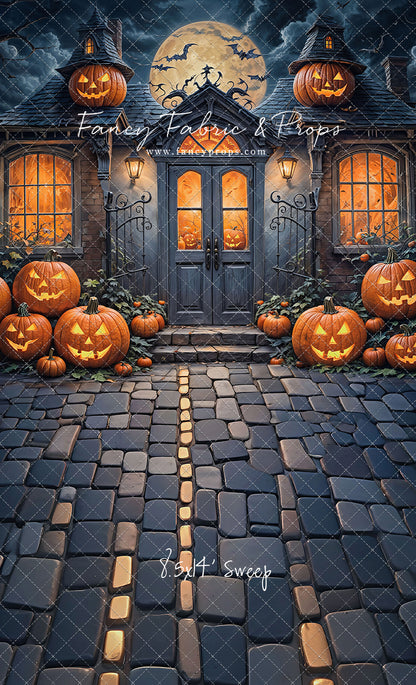 Pumpkin Path to Haunted Manor - With Sweep Option