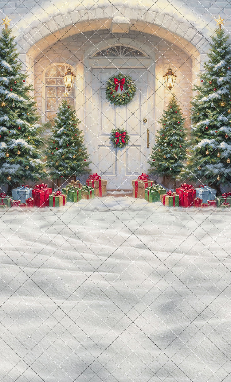 Snowy Doorstep Delight - With Sweep Option