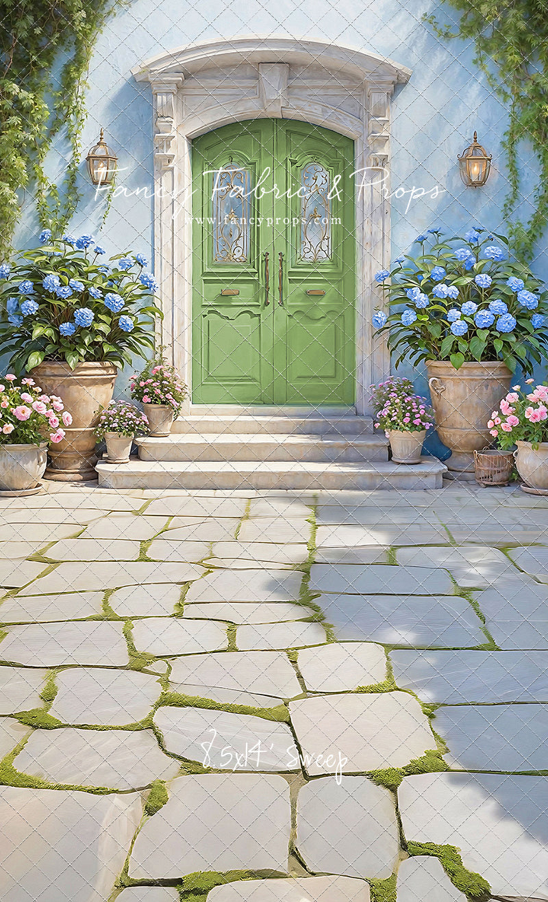 Summertime Patio - Green Door - With Sweep Option