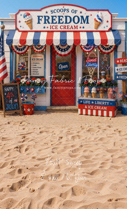 Sweet Liberty Ice Cream - With Sweep Option