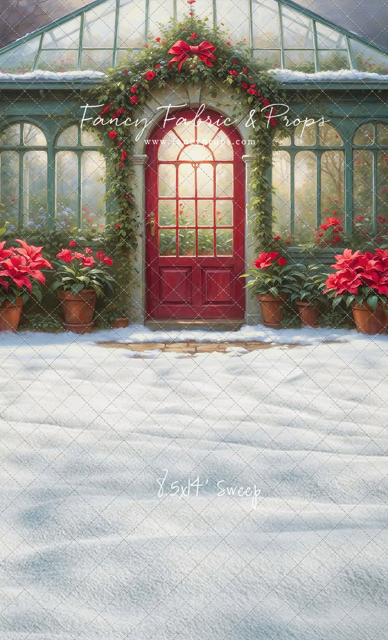 Whimsical Winter Greenhouse - With Sweep Option