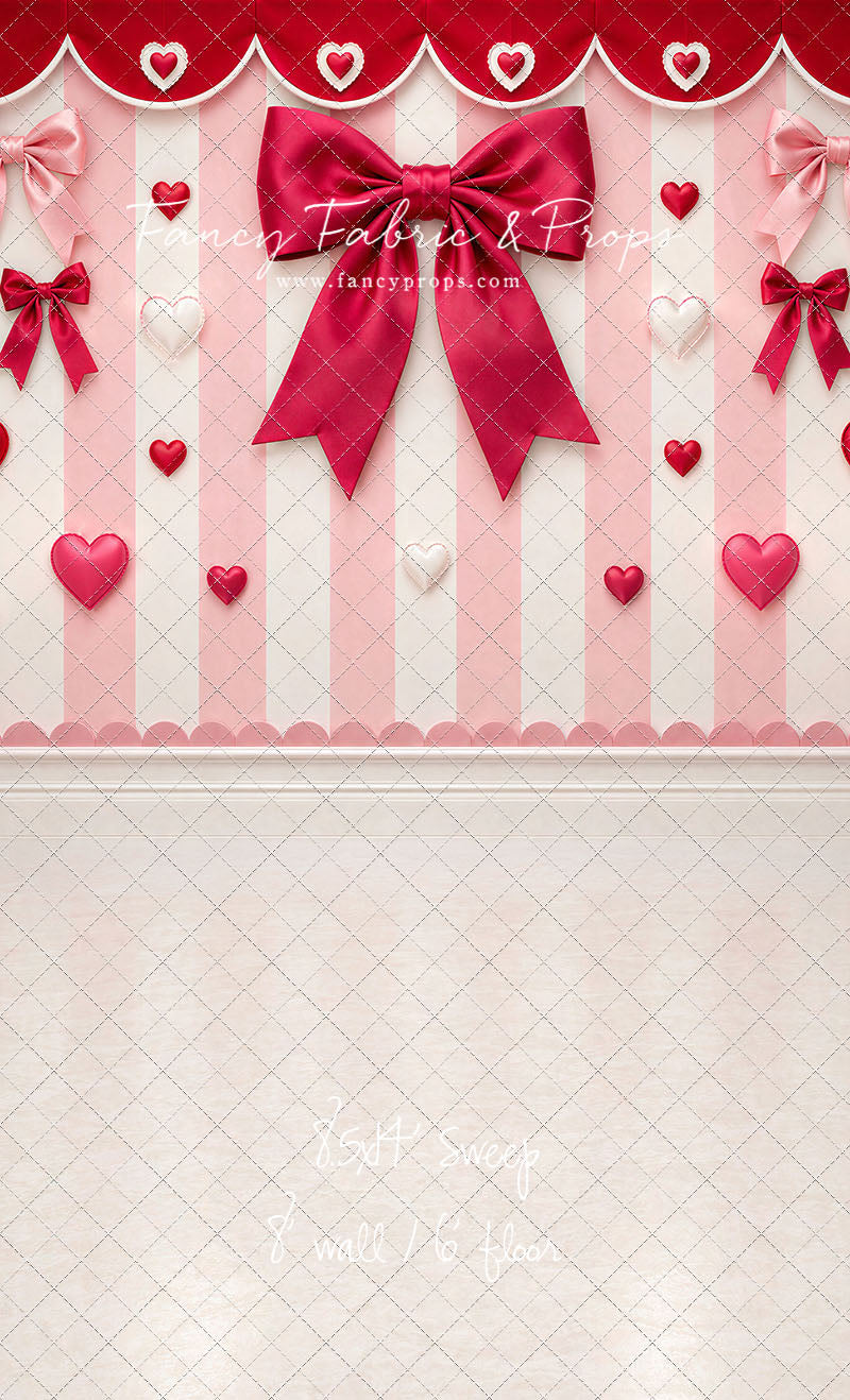 Bow Tied Valentine Wall - With Sweep Option