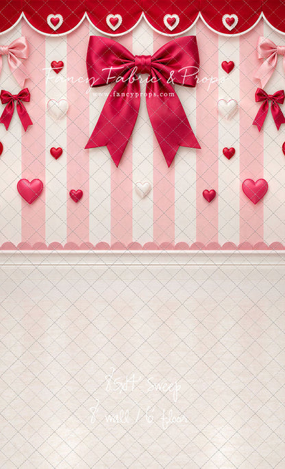 Bow Tied Valentine Wall - With Sweep Option