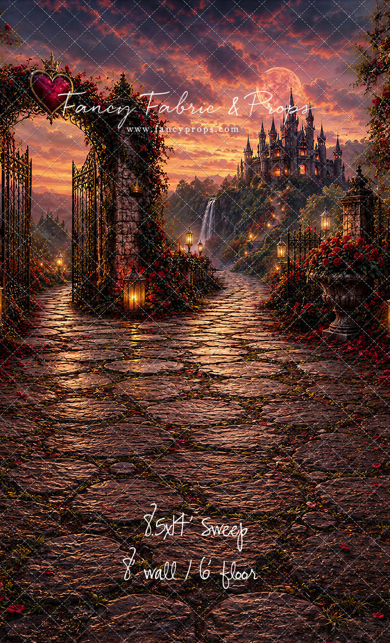 Crimson Moonlit Castle - With Sweep Option