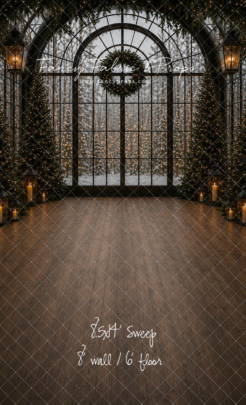 Evening Christmas Window - with Sweep Option