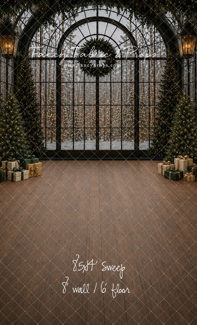 Moody Holiday Window View - with Sweep Option