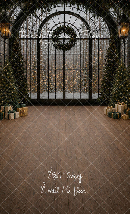 Moody Holiday Window View - with Sweep Option