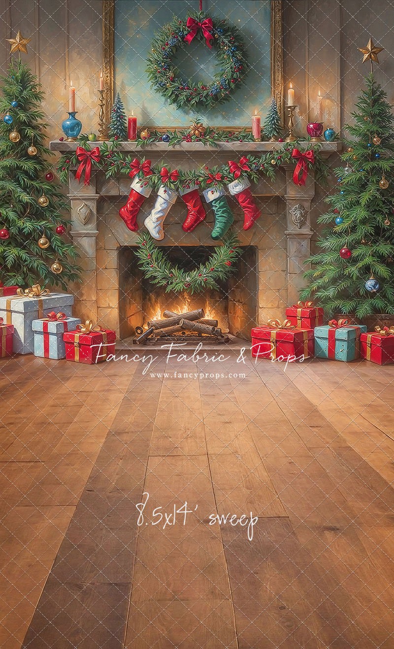 Antique Holiday Mantle - with Sweep Option