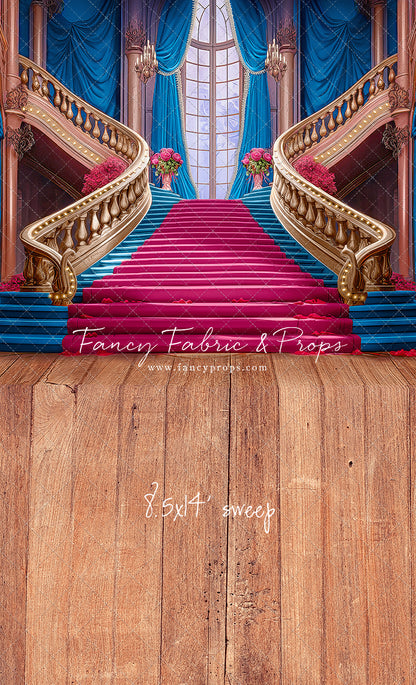 Ballroom Royal Staircase - Blue - With Sweep Option