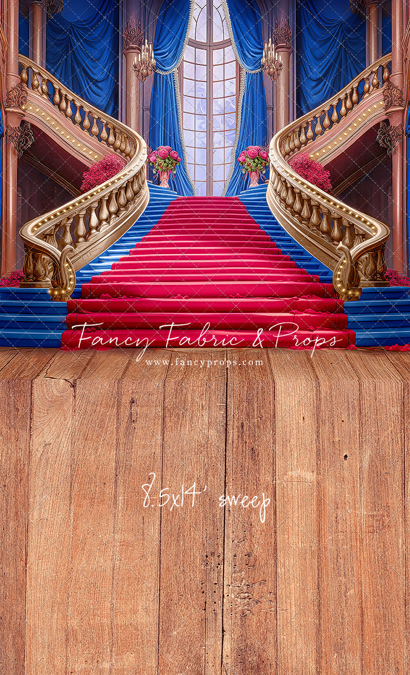 Ballroom Royal Staircase - Royal & Red - With Sweep Option