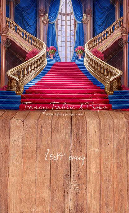 Ballroom Royal Staircase - Royal & Red - With Sweep Option