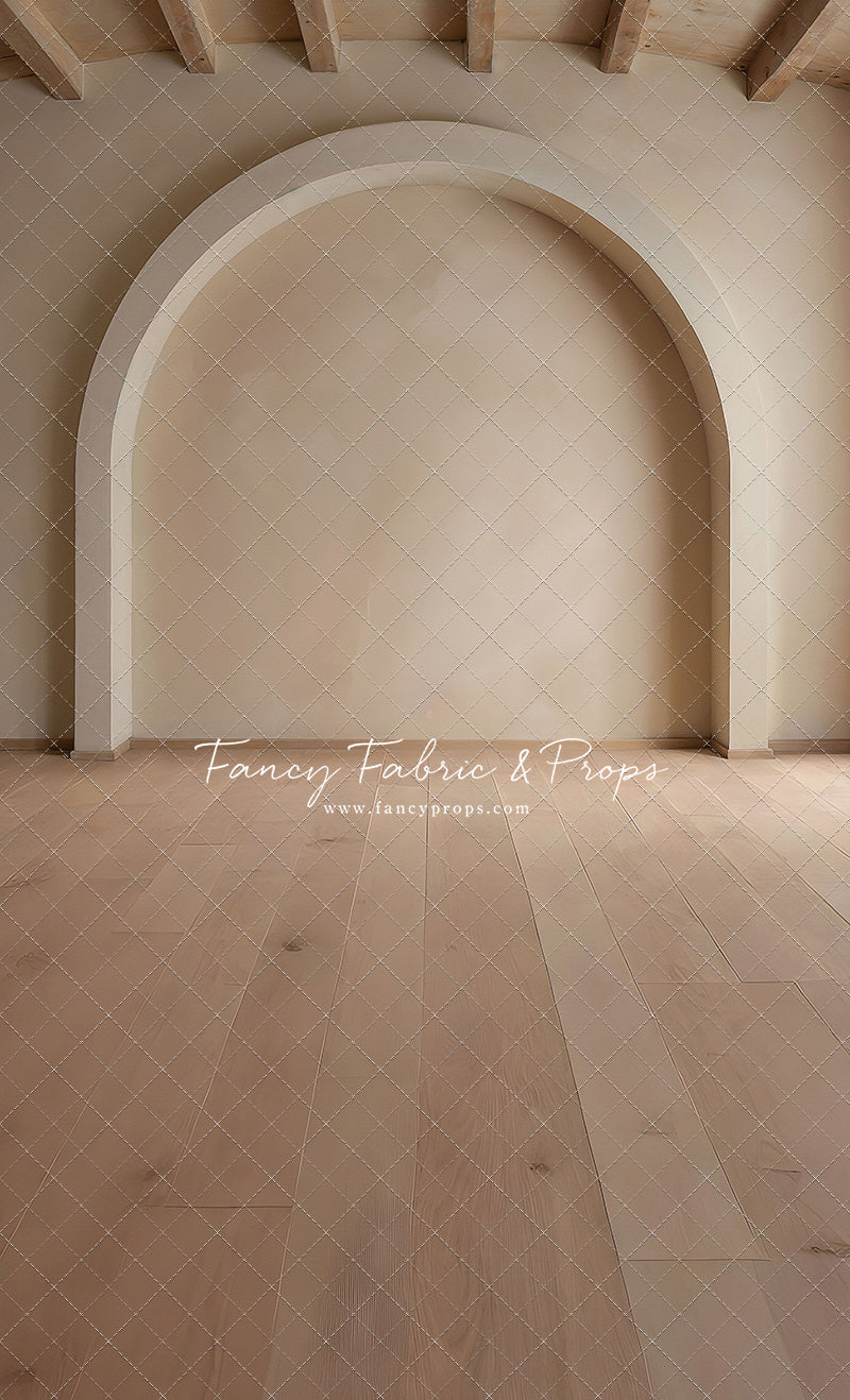 Beige Elegant Arch - Wood Floor - With Sweep Option