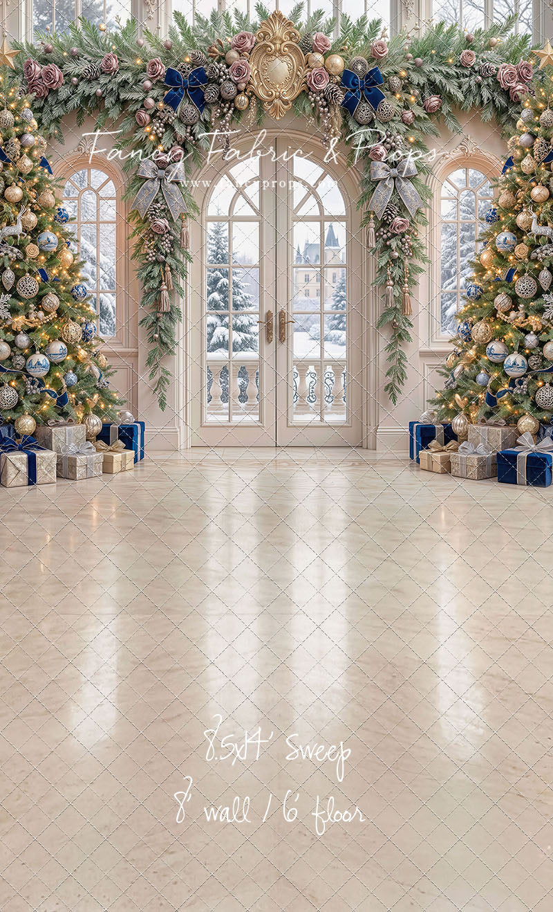 Blue Christmas Foyer - with Sweep Option