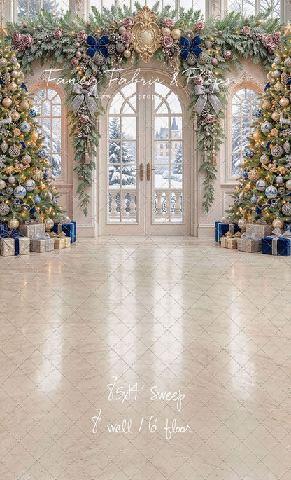 Blue Christmas Foyer - with Sweep Option