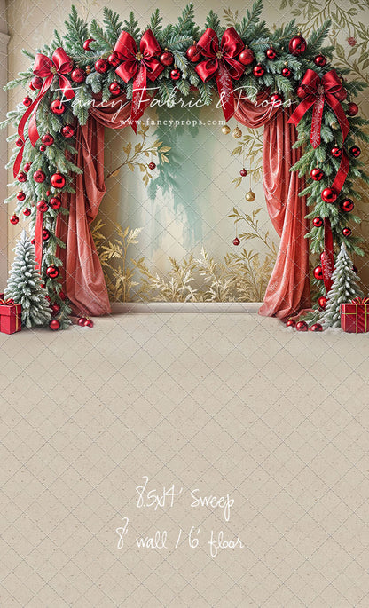 Bowtied Vintage Christmas - with Sweep Option