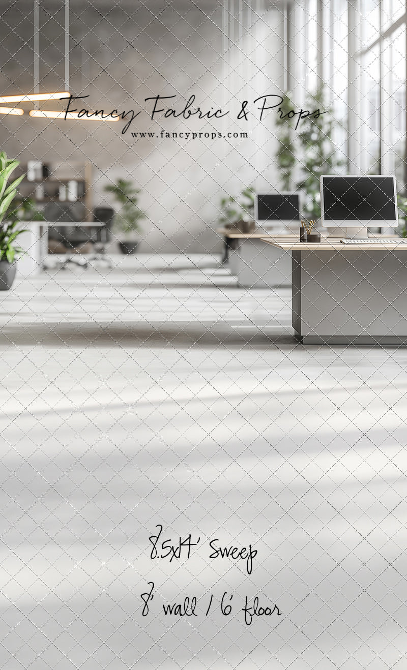 Bright & Modern Workspace - With Sweep Option