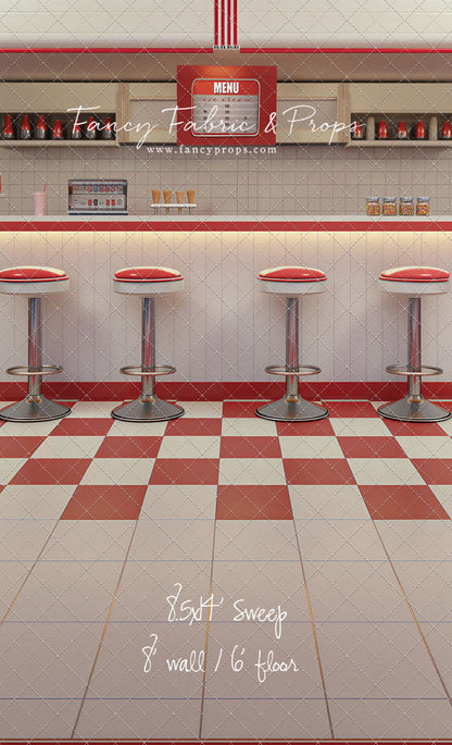 Cherry Cream Diner - With Sweep Option