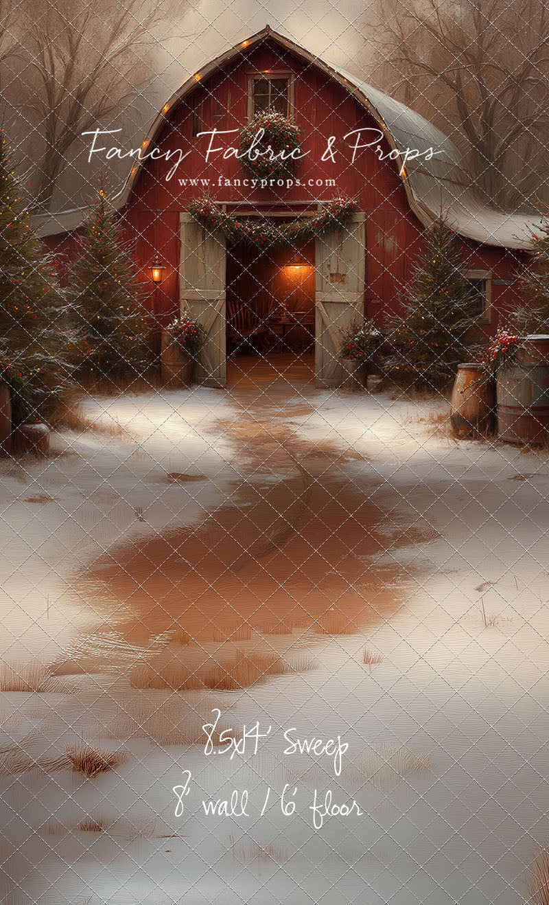 Christmas Barn Glow - with Sweep Option