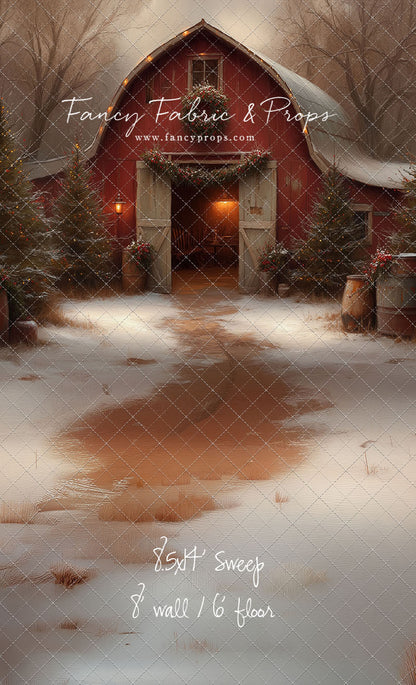 Christmas Barn Glow - with Sweep Option