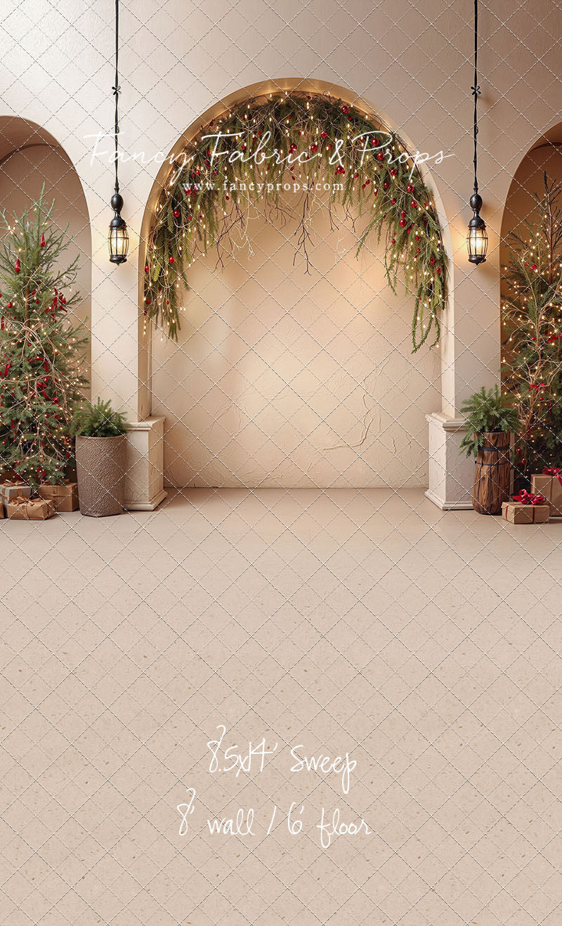 Christmas Courtyard Arch - With Sweep Option