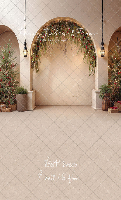 Christmas Courtyard Arch - With Sweep Option