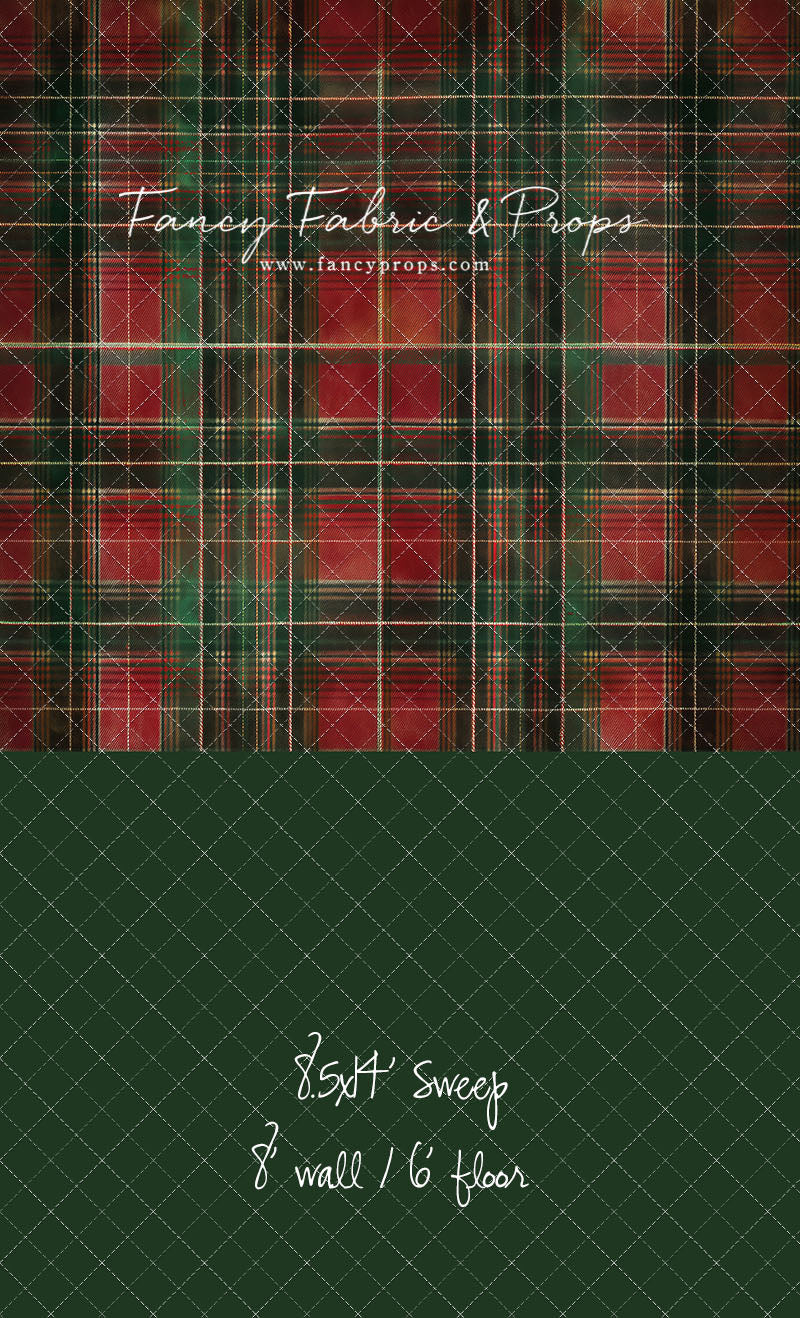 Classic Christmas Plaid - With Sweep Option