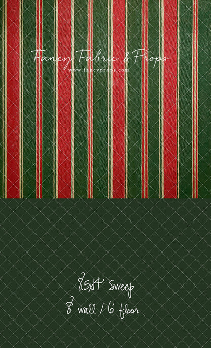 Classic Christmas Stripe - With Sweep Option