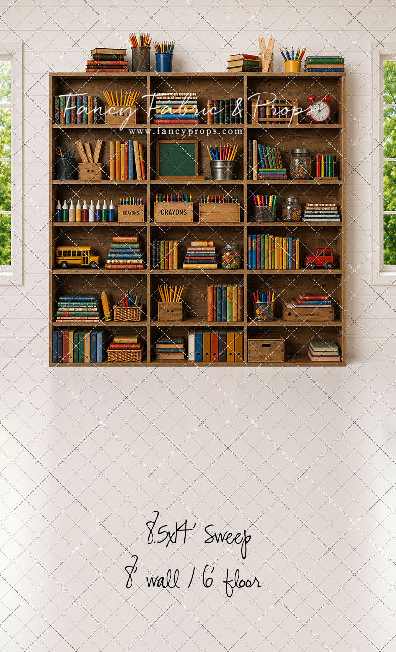 Classic Classroom Bookshelf - With Sweep Option