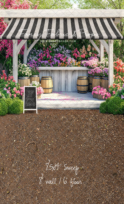 Country Spring Flower Shoppe - With Sweep Option